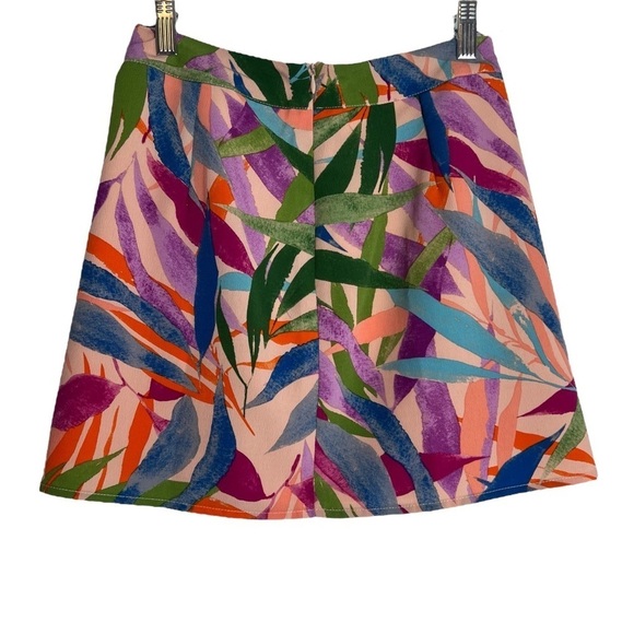 🌺SAGE the LABEL Havena Lady Pleated Tropical Print Lined Skirt Size Small🌺 - Picture 4 of 9